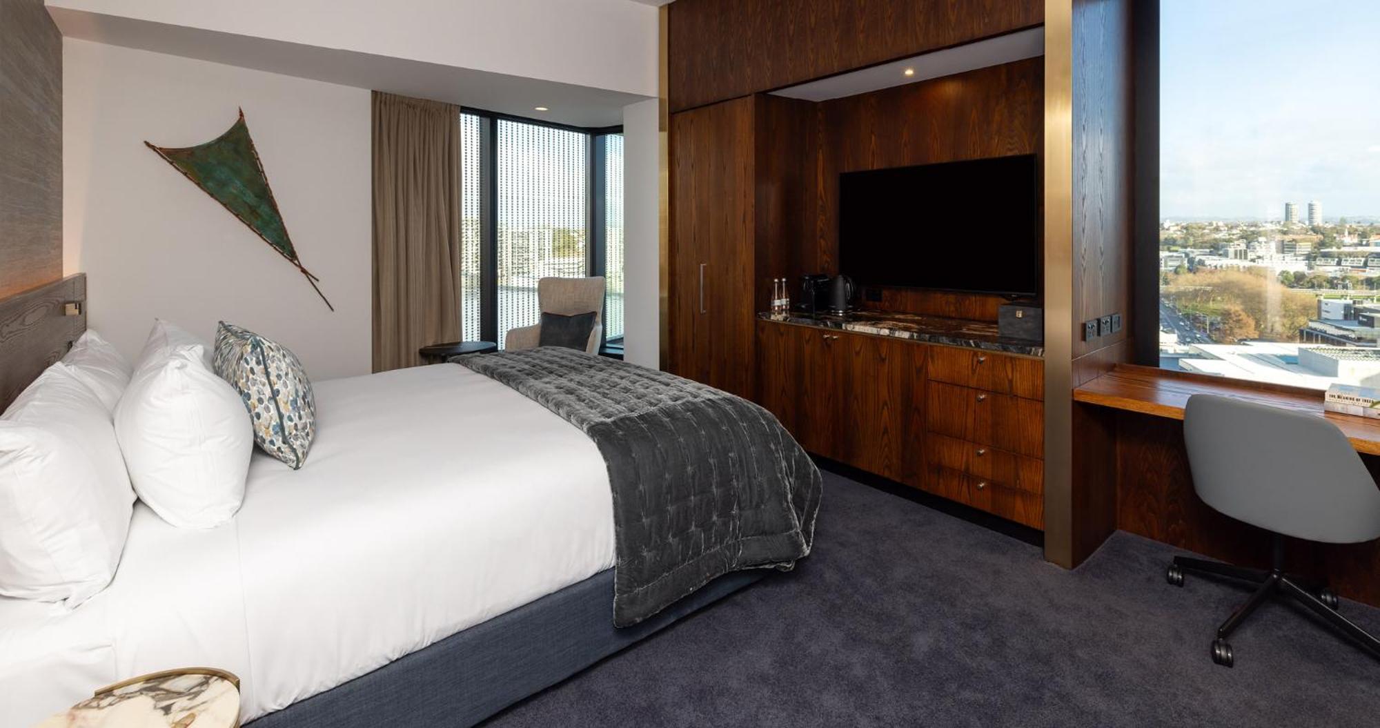 אוקלנד Horizon By Skycity מראה חיצוני תמונה A bedroom at the hotel
